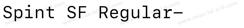 Spint SF Regular字体转换